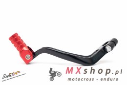 ACCEL DŹWIGNIA ZMIANY BIEGÓW BETA RR 125/250/300/350/390/430/498 '13-'24 ALUMINIOWA KOLOR CZARNY, KOŃCÓWKA CZERWONA