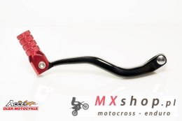 ACCEL DŹWIGNIA ZMIANY BIEGÓW HONDA CR 250 '02-'07 ALUMINIOWA KOLOR CZARNY, KOŃCÓWKA CZERWONA