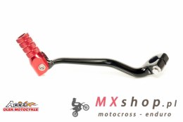 ACCEL DŹWIGNIA ZMIANY BIEGÓW HONDA CR 250 '87-'07, CR 500 '90-'04 ALUMINIOWA KOLOR CZARNY, KOŃCÓWKA CZERWONA