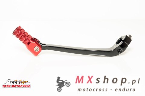 ACCEL DŹWIGNIA ZMIANY BIEGÓW HONDA CRF 450R '09-'10 ALUMINIOWA KOLOR CZARNY, KONCÓWKA CZERWONA (24700-MEN-A30)