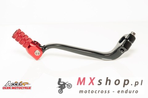 ACCEL DŹWIGNIA ZMIANY BIEGÓW HONDA CRF 450R '11-'16 ALUMINIOWA KOLOR CZARNY, KOŃCÓWKA CZERWONA (24700-MEN-306)