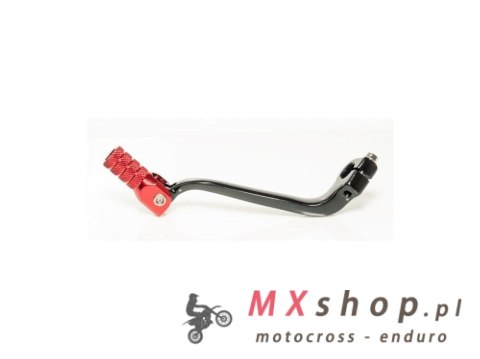 ACCEL DŹWIGNIA ZMIANY BIEGÓW HONDA CRF 450R '17-'25, CRF 450RX '17-'25, CRF 250R '18-'25 ALUMINIOWA KOLOR CZARNY KOŃCÓWKA CZERWO