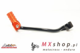 ACCEL DŹWIGNIA ZMIANY BIEGÓW KTM SX 85 '03-'17, SX 105 '07-'11, HUSQVARNA TC 85 '14-'17 ALUMINIOWA KOLOR CZARNY, KOŃCÓWKA POMARA