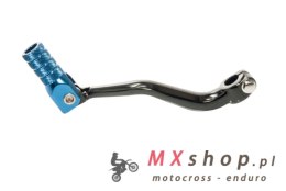 ACCEL DŹWIGNIA ZMIANY BIEGÓW YAMAHA YZ 80/85 '94-'18, YZ 125 '96-'04, YZ 250 '88-'98 ALUMINIOWA KOLOR CZARNY, KONCÓWKA NIEBIESKA
