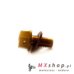 ACCEL KOREK SPUSTOWY OLEJU KAWASAKI KXF '19-20 ( Z MAGNESEM ) KOLOR ZŁOTY (MDP-09G)