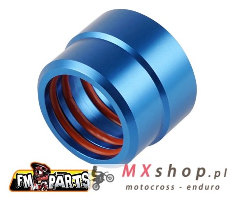 FM-PARTS ŁĄCZNIK MIĘDZY DYFUZOREM A TŁUMIKIEM KTM/HUSQVARNA '17-'23 KOLOR NIEBIESKI