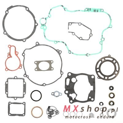 PROX KOMPLET USZCZELEK Z KOMPLETEM USZCZELNIACZY SILNIKOWYCH KAWASAKI KX 125 '98-'00