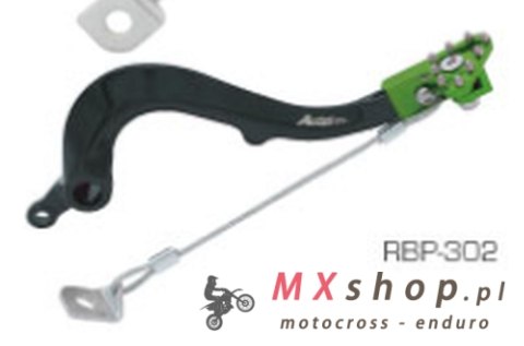 ACCEL DŹWIGNIA HAMULCA NOŻNEGO KAWASAKI KXF 250/450 '21-'22 KOLOR ZIELONY