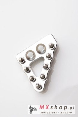 FM-PARTS STOPKA DŹWIGNI HAMULCA TYLNEGO (SZEROKA) KTM/HUSQVARNA KOLOR SREBRNY