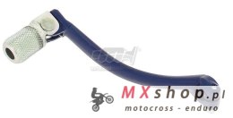 M.C. DŹWIGNIA ZMIANY BIEGÓW YAMAHA YZF 250 '06-'13,WR 250F '07-'14, WR450F '07-'15 (ALUMINIOWA) (KUTA) KOLOR NIEBIESKI, KOŃCÓWKA