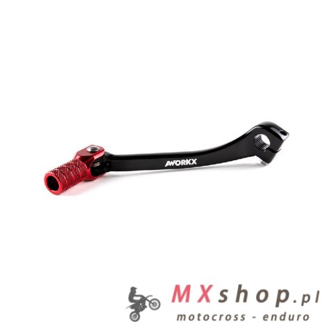 AWORKX DŹWIGNIA ZMIANY BIEGÓW HONDA CRF 250 '18- , CRF 450 '17- KOLOR CZARNY (CZERWONA KOŃCÓWKA)