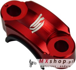 SCAR RACING UNIWERSALNA OBEJMA UCHWYT DŹWIGNI HAMULCA, SPRZĘGŁA KOLOR CZERWONY
