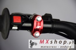 SCAR RACING UNIWERSALNA OBEJMA UCHWYT DŹWIGNI HAMULCA, SPRZĘGŁA KOLOR CZERWONY