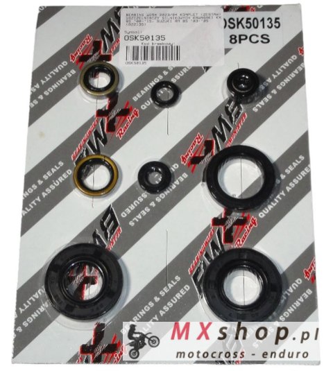 BEARING WORX KOMPLET (ZESTAW) USZCZELNIACZY SILNIKOWYCH KAWASAKI KX 65 '00-'15, SUZUKI RM 85 '03-'05 (822135)
