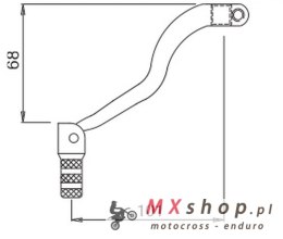 BUZZETTI DŹWIGNIA ZMIANY BIEGÓW ALUMINIOWA HONDA CR 250R '04-; CRF 250R '04