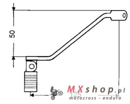BUZZETTI DŹWIGNIA ZMIANY BIEGÓW STALOWA HONDA MTX 125R; CRM 125; CRF 230; XL 600; XR 600
