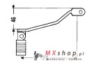 BUZZETTI DŹWIGNIA ZMIANY BIEGÓW STALOWA YAMAHA XT 500; XT 550; XT 600; XT 600Z