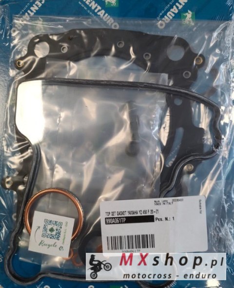 CENTAURO USZCZELKI TOP-END YAMAHA YZ 450F YZF 450 '20-'22 , WRF 450 '21-'23 , FANTIC XEF 450 '22 ( Z USZCZELKĄ POKRYWY ZAWOROWEJ