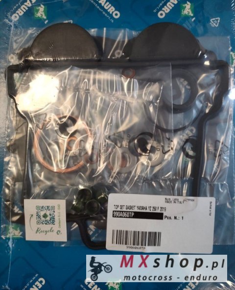 CENTAURO USZCZELKI TOP-END YAMAHA YZF 250 '19-'24 , WRF 250 '20-'24 , FANTIC XEF 250 '21-'23 (Z USZCZELKĄ POKRYWY ZAWOROWEJ) (YZ