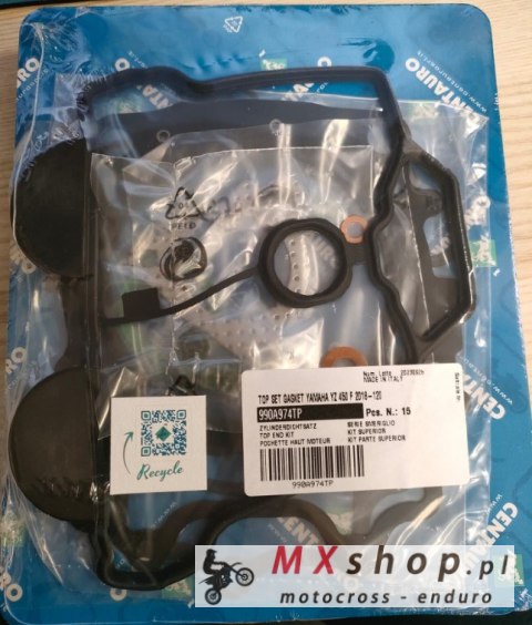 CENTAURO USZCZELKI TOP-END YAMAHA YZF 450 / YZ 450 F '18-'19 , WRF 450 '19-'20 , YZ 450 FX '19-'20 (Z USZCZELKĄ POKRYWY ZAWOROWE