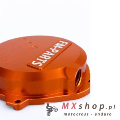 FM-PARTS POKRYWA SPRZEGŁA (DEKIEL) WZMACNIANA CNC 6082 ALUMINIUM KTM / HUSQVARNA / GAS GAS 250/300 '24 TBI KOLOR POMARAŃCZOWY