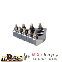 FM-PARTS STOPKA DŹWIGNI HAMULCA TYLNEGO (SZEROKA) KTM/HUSQVARNA KOLOR SREBRNY (GUN METAL)