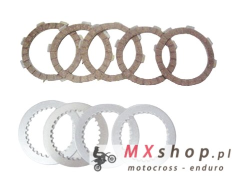 PSYCHIC TARCZE, PRZEKŁADKI I SPRĘŻYNY SPRZĘGŁOWE (KOMPLET) KAWASAKI KX 60 '85-'03, SUZUKI RM 60 '03, (DRC7) (EBS4438)