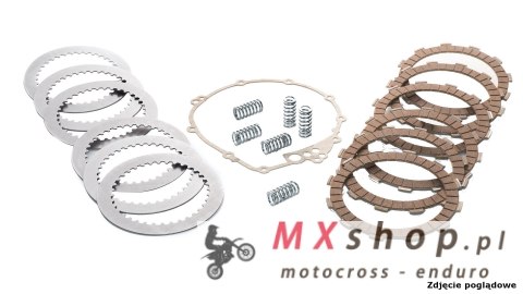 TRW ZF SPRZĘGŁO KOMPLETNE (TARCZE, PRZEKŁADKI, SPRĘŻYNY,USZCZELKA) KTM EXC 125 98-17 (USZCZELKA PROX 19.G6218) (ZESTAW PAKIET)