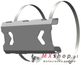 CROSSPRO OSŁONA TŁUMIKA HUSQVARNA 701 ENDURO, GASGAS ES 700, KTM 690 ENDURO '19-'24 KOLOR SREBRNY