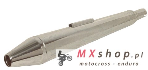 EMGO 2025/02 KOŃCÓWKA WYDECHU / TŁUMIK CHROMOWANY TRIUMPH / NORTON COMMANDO ROADSTER '70-'74, FASTBACK '71-'72 (OEM: 06178) 1,3/