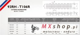 MORSE ŁAŃCUSZEK ROZRZĄDU 92RH2015 116 OGNIW HONDA CB 600 F HORNET '98-'06, CBR 600 F '01-'15, CBR 600 RR '03-'25 ZAKUTY (ZAMKNIĘ