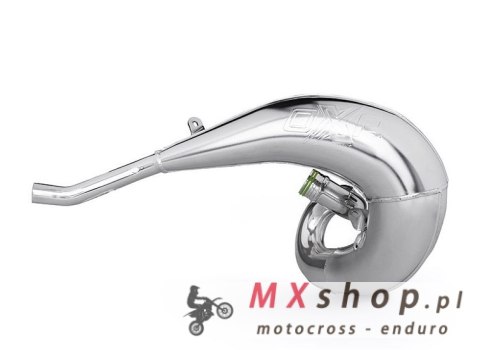 OXA FACTORY 2025/08 DYFUZOR (TUBA REZONANSOWA) FRONT EXHAUST PIPE CHROME TM RACING MX / EN / SMR 250 / 300 '22-'25