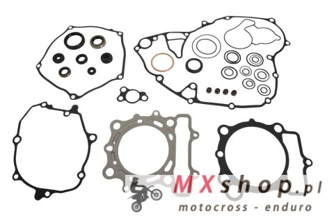 PROX KOMPLET USZCZELEK Z KOMPLETEM USZCZELNIACZY SILNIKOWYCH KAWASAKI KX 250 '21-'24, KX 250 X '21-'24