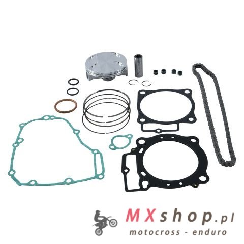 VERTEX ZESTAW NAPRAWCZY GÓRY SILNIKA HONDA CRF 450R 09-12 ( TŁOK 23455B, USZCZELKI TOP-END, ŁAŃCUSZEK ROZRZĄDU )