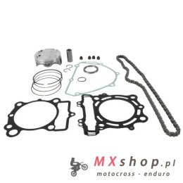 VERTEX ZESTAW NAPRAWCZY GÓRY SILNIKA KAWASAKI KXF 250 15-16 ( TŁOK 24020B, USZCZELKI TOP-END, ŁAŃCUSZEK ROZRZĄDU )