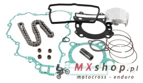 VERTEX ZESTAW NAPRAWCZY GÓRY SILNIKA KTM SXF 250 09-12, EXCF 250 09-13 ( TŁOK 23235B, USZCZELKI TOP-END, ŁAŃCUSZEK ROZRZĄDU )