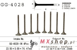 VESRAH ZAWÓR SSĄCY KAWASAKI EL 250 '88-91, EX 250 '88-07' (OEM: 12004-1074) (1SZT.) (MADE IN JAPAN)