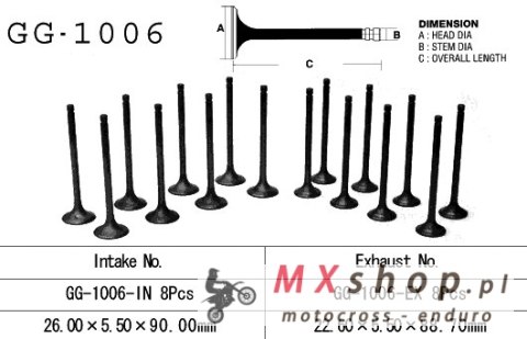VESRAH ZAWÓR WYDECHOWY HONDA CB 900F 79-83 (SC01, SC09), CB 1100F/R 82-85 (OEM: 14721-438-000) (1SZT.) (MADE IN JAPAN)