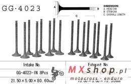 VESRAH ZAWÓR WYDECHOWY KAWASAKI GPX 600 R 89-99, GPZ 600R '85-90, ZL 600 '86-97' (OEM: 12005-1062) (1SZT.) (MADE IN JAPAN)