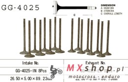 VESRAH ZAWÓR WYDECHOWY KAWASAKI GPZ 750 '83-85, GPX 750R '87-90' (OEM: 12005-1077) (1SZT.) (MADE IN JAPAN)
