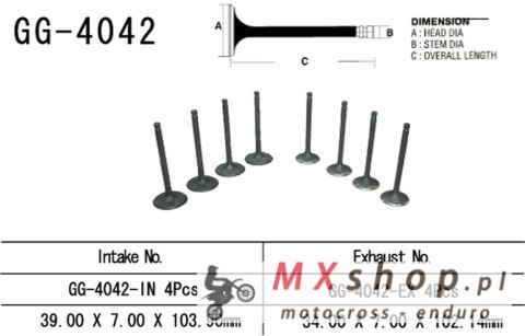 VESRAH ZAWÓR WYDECHOWY KAWASAKI ZR 1100 ZEPHYR (OEM: 12005-1179) (1SZT.) (MADE IN JAPAN)