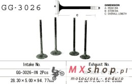 VESRAH ZAWÓR WYDECHOWY SUZUKI DR 250 S/SE '90-95' (OEM: 12912-15D01) (1SZT.) (MADE IN JAPAN)