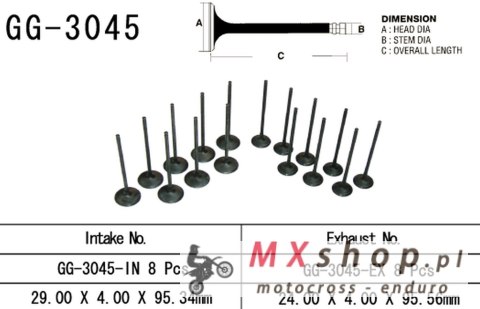 VESRAH ZAWÓR WYDECHOWY SUZUKI GSXR 750 '00-03, GSXR 1000 '01-04' (OEM: 12912-35F00) (1SZT.) (MADE IN JAPAN)