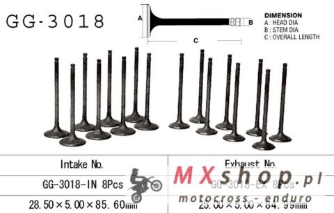 VESRAH ZAWÓR WYDECHOWY SUZUKI GSF 1200 BANDIT '97-02' GSXR 1100 '86-90' GSX 1100 F/G '88-93' (OEM: 12912-06B00) (1SZT.) (MADE IN
