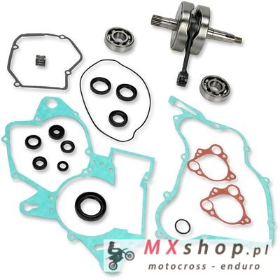 WISECO WAŁ KORBOWY HONDA CR 125 '03-'04 (Z ŁOŻYSKAMI I USZCZELNIACZAMI NA WAŁ ORAZ KOMPLETEM USZCZELEK NA DÓŁ SILNIKA) (HR4053)