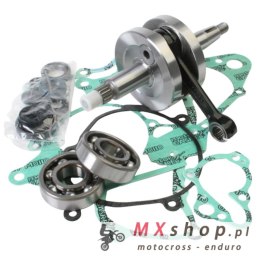 WISECO WAŁ KORBOWY HONDA CR 80 '86-02, CR85 '03-04 (Z ŁOŻYSKAMI I USZCZELNIACZAMI NA WAŁ ORAZ KOMPLETEM USZCZELEK NA DÓŁ SILNIKA