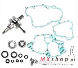 WISECO WAŁ KORBOWY HONDA CRF 150R 07-18 (Z ŁOŻYSKAMI I USZCZELNIACZAMI NA WAŁ ORAZ KOMPLETEM USZCZELEK NA DÓŁ SILNIKA)