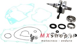 WISECO WAŁ KORBOWY HONDA CRF 250R '04-'09 (Z ŁOŻYSKAMI I USZCZELNIACZAMI NA WAŁ ORAZ KOMPLETEM USZCZELEK NA DÓŁ SILNIKA) (HR4083
