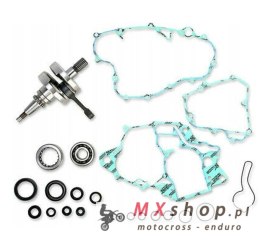 WISECO WAŁ KORBOWY HONDA CRF 250R '10-'15 (Z ŁOŻYSKAMI I USZCZELNIACZAMI NA WAŁ ORAZ KOMPLETEM USZCZELEK NA DÓŁ SILNIKA) (HR4097