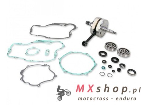 WISECO WAŁ KORBOWY KAWASAKI KX 250 92-01 (Z ŁOŻYSKAMI I USZCZELNIACZAMI NA WAŁ ORAZ KOMPLETEM USZCZELEK NA DÓŁ SILNIKA)